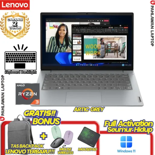 LAPTOP BARU! LENOVO V14 G4 RYZEN 3 7320U RAM 8 GB SSD 256 GB