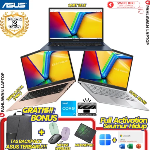 LAPTOP BARU! ASUS VivoBook A1404VAP CORE 5 120U RAM 8 GB SSD 512 GB