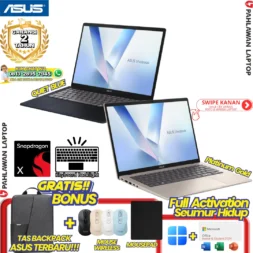 LAPTOP BARU! ASUS VivoBook A1407QA SNAPDRAGON X X126100 RAM 16 GB SSD 512 GB