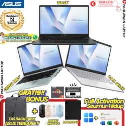 LAPTOP BARU! ASUS VivoBook Go 14 E1404FA RYZEN 3-7320U RAM 8 GB SSD 512 GB