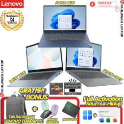 LAPTOP BARU! LENOVO IdeaPad Slim 3 RYZEN 3-7320U RAM 8 GB SSD 512 GB
