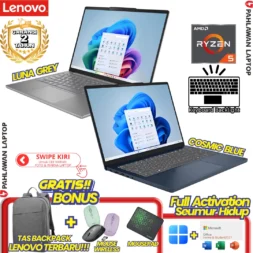 LAPTOP BARU! LENOVO IdeaPad Slim 3 AMD RYZEN 5-7535HS RAM 8 GB SSD 512 GB RESOLUSI WUXGA IPS