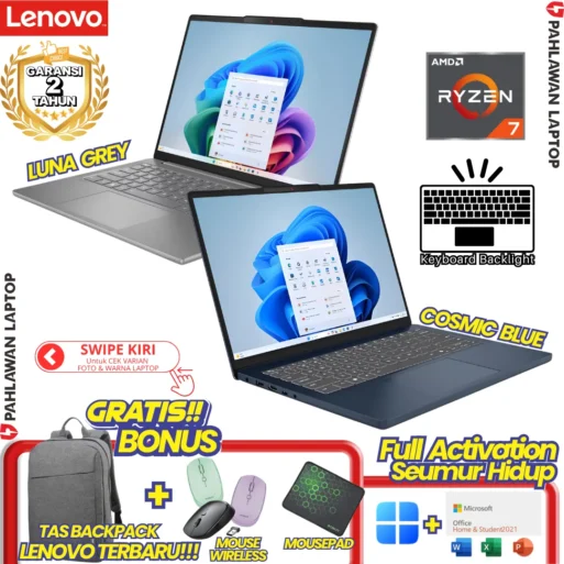 LAPTOP BARU! LENOVO IdeaPad Slim 5 AMD RYZEN 7-8845HS RAM 16 GB SSD 512 GB WUXGA OLED