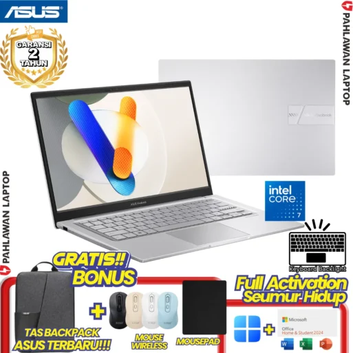 LAPTOP BARU! ASUS VivoBook A1404VAP INTEL CORE 7 150U RAM 8 GB SSD 512 GB