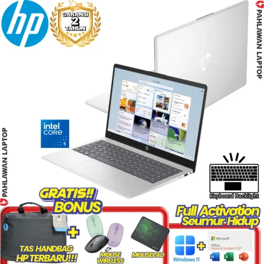 LAPTOP BARU! HP 14-EP1155U INTEL CORE 5 120U RAM 16 GB SSD 512 GB