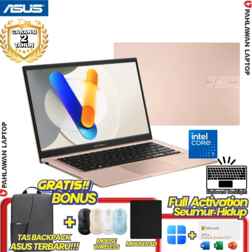 LAPTOP BARU! ASUS VivoBook A1404VA CORE 7 150U RAM 16 GB SSD 1 TB