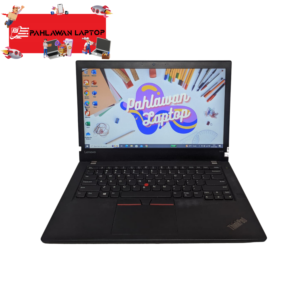 Laptop LENOVO ThinkPad T470 Core i5-7200U Sudah Upgrade RAM + SSD